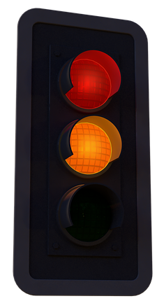 Medium tekstlengde trafikklys